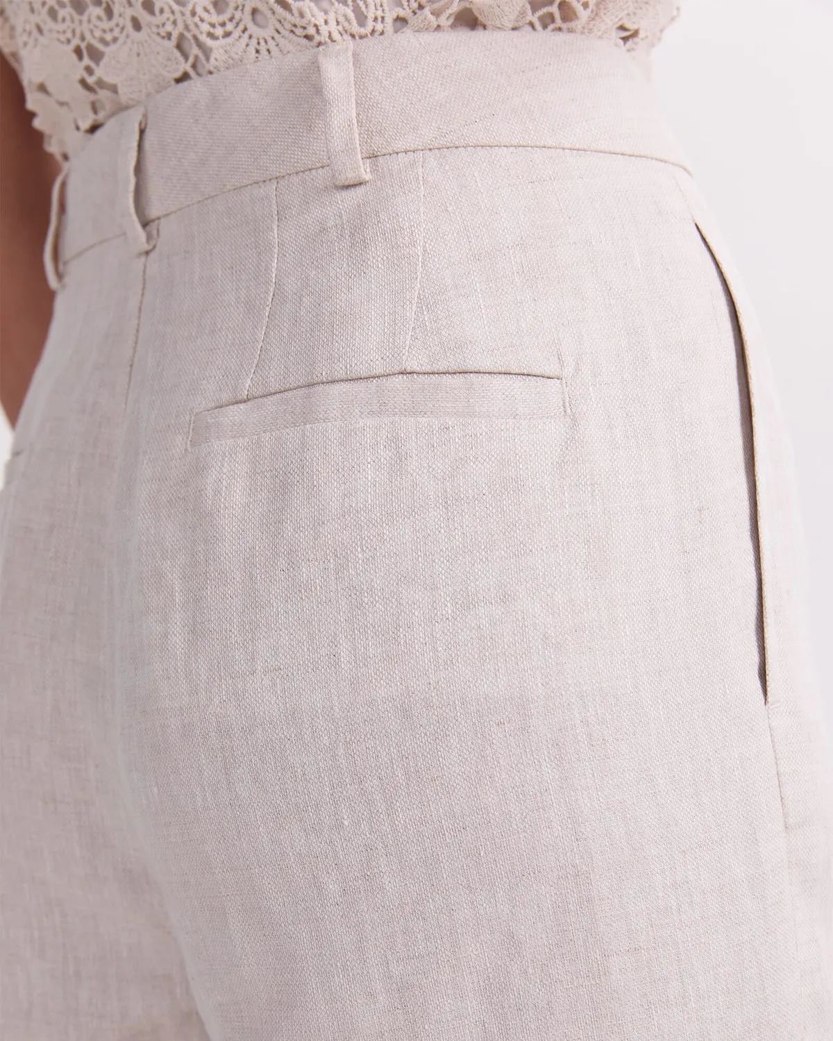 Sportscraft Freya Straight pantalon lin femme taille 6 droit