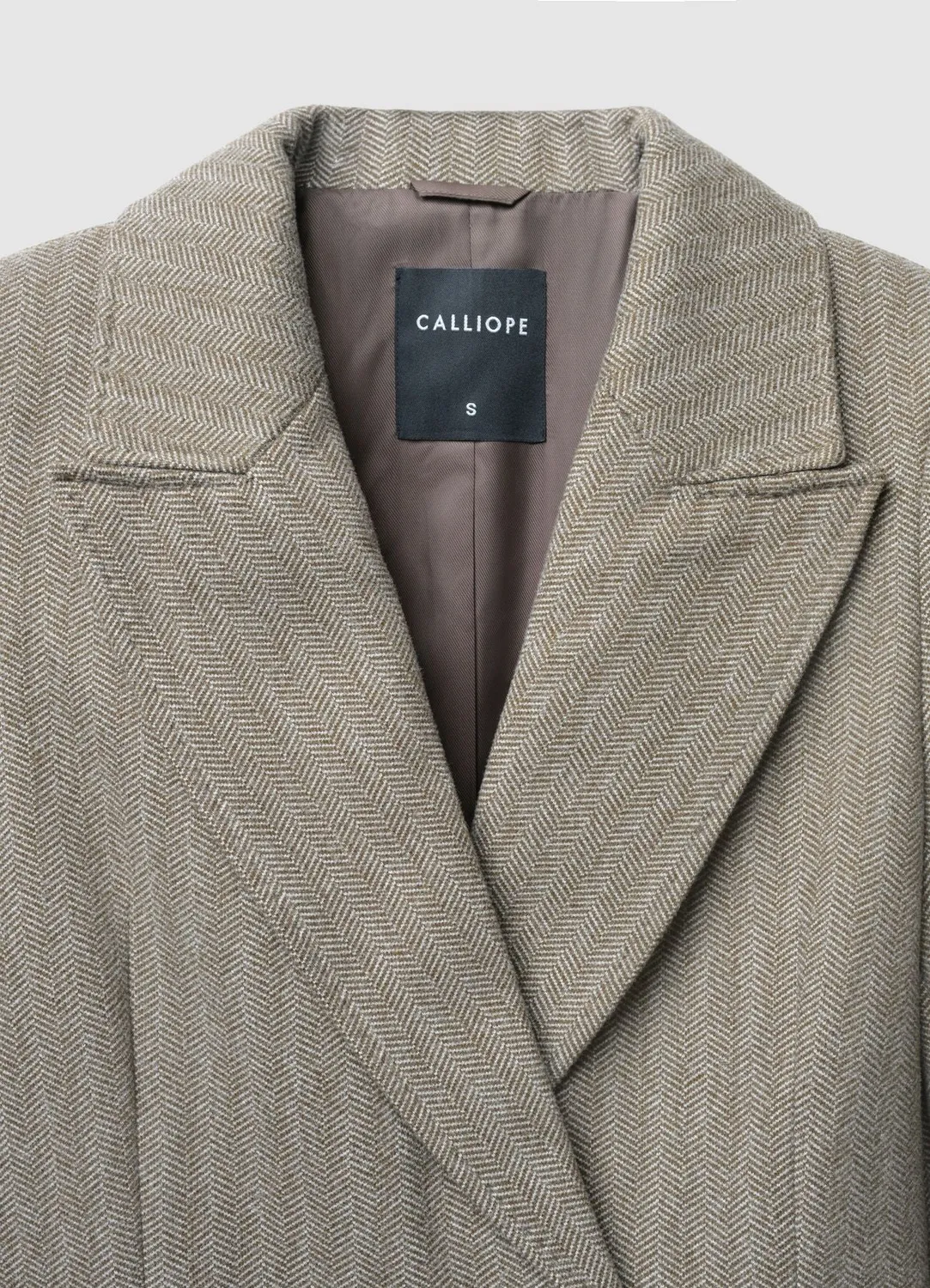 Calliope spinato manteau femme pied-de-poule chaud
