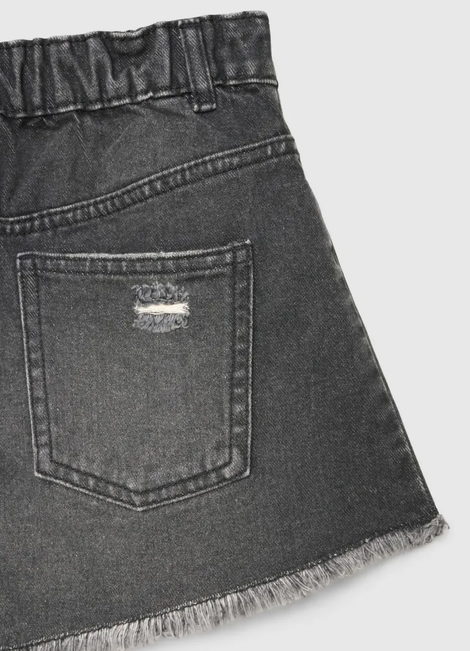 Calliope short jean mom fille déchiré effiloché