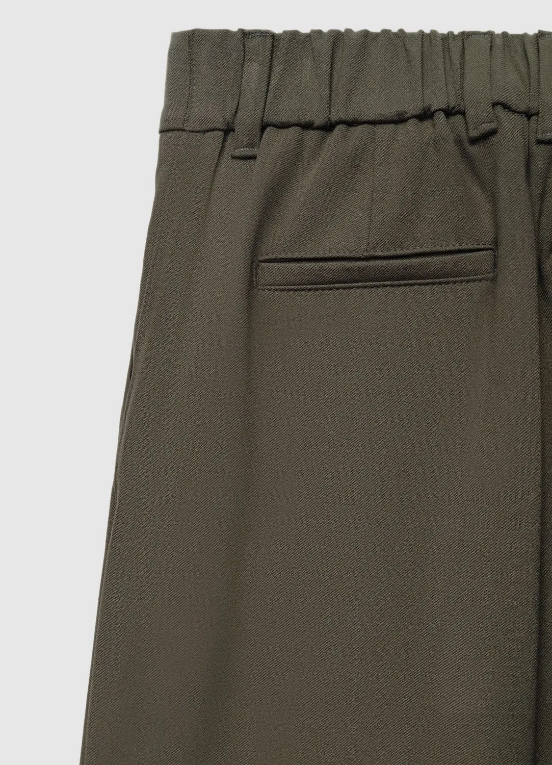 Calliope Pantalon femme droit taille haute à revers