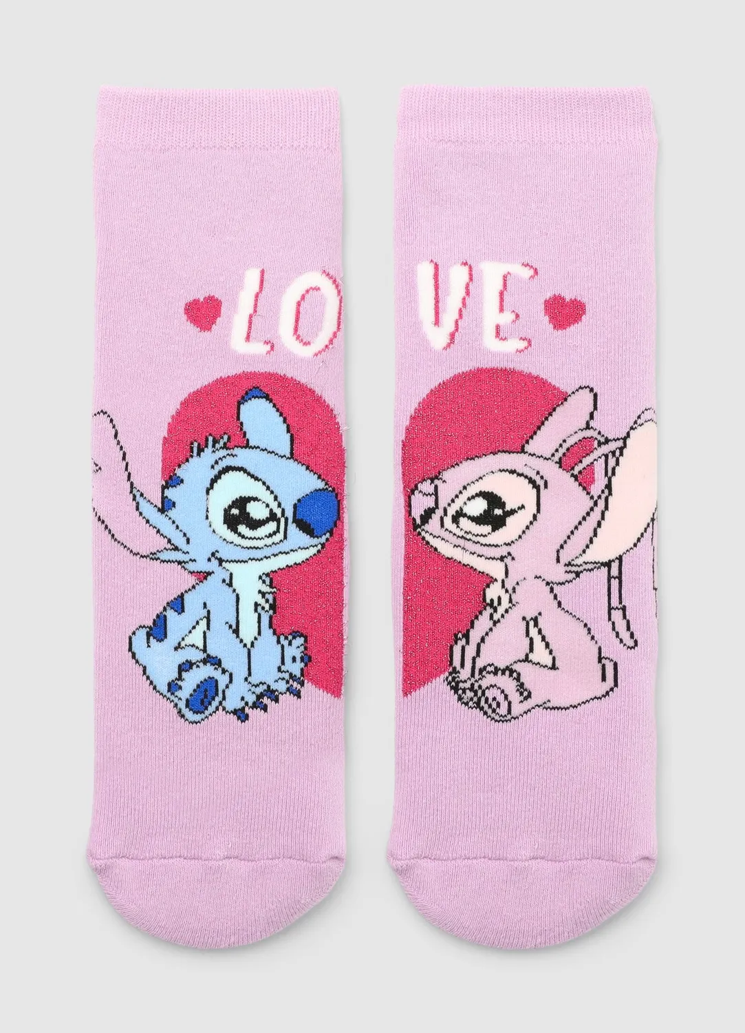 Calliope socquettes Stitch Disney enfant ant Ugly cœurs