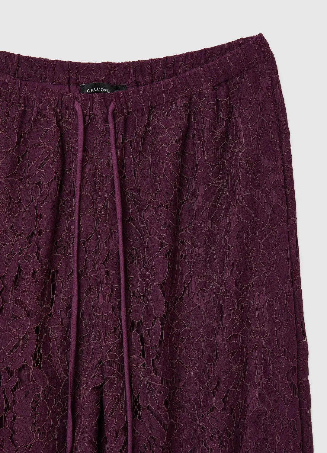 Calliope pantalon femme dentelle florale long