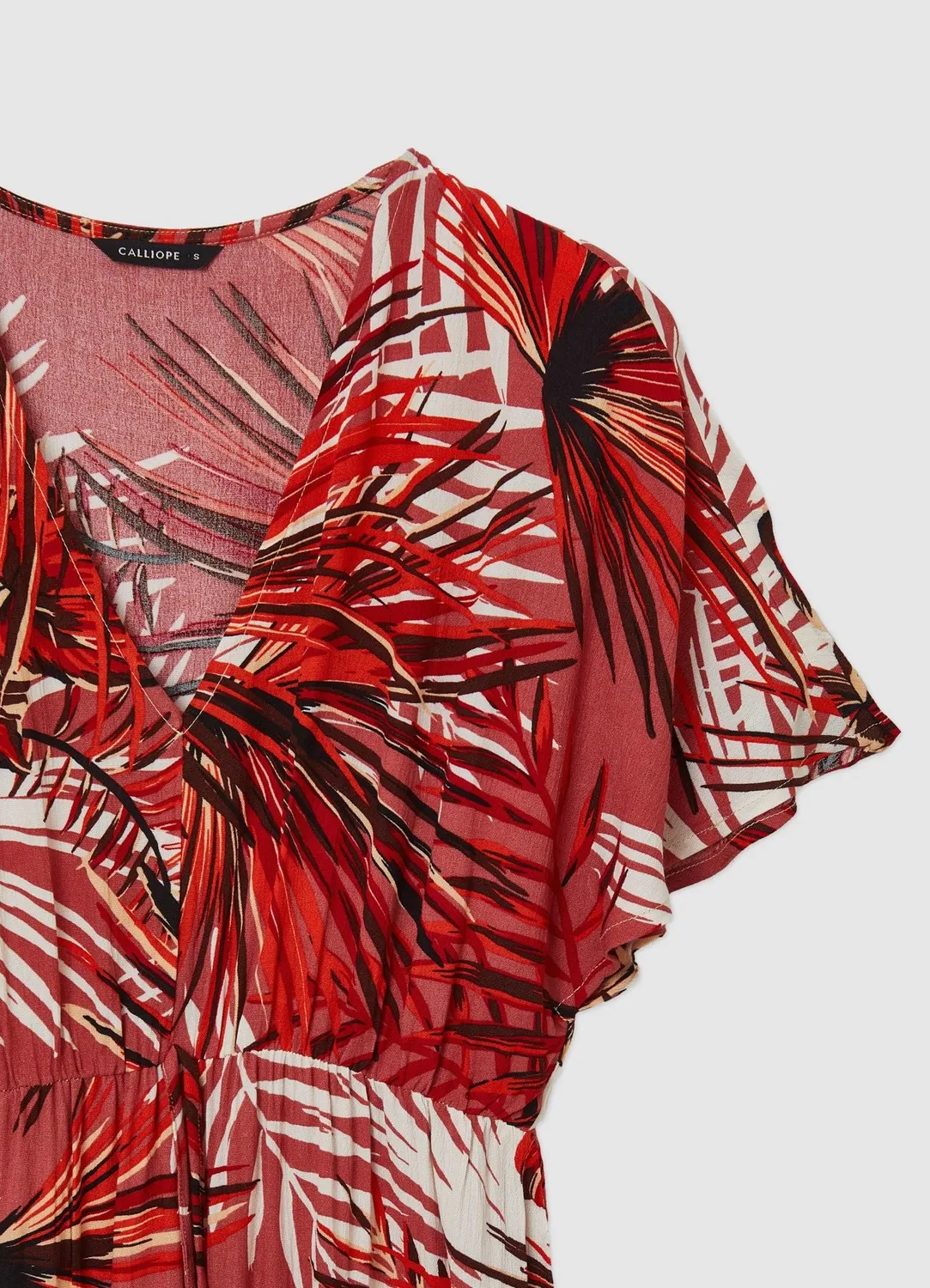 Calliope robe longue kimono imprimée femme volant