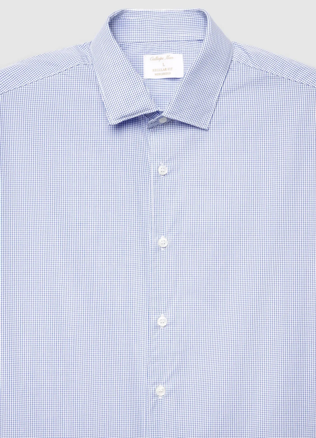 Calliope chemise regular à carreaux homme manches longues