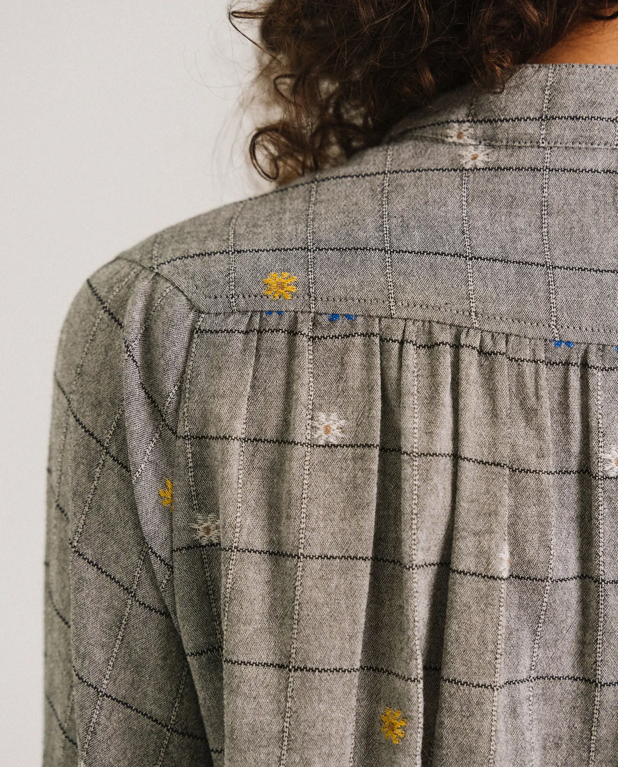 Tinsels Forest Songs blouse coton jacquard