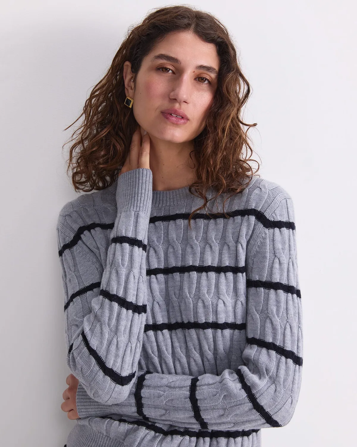 Sportscraft Merino 120436 pull femme torsades