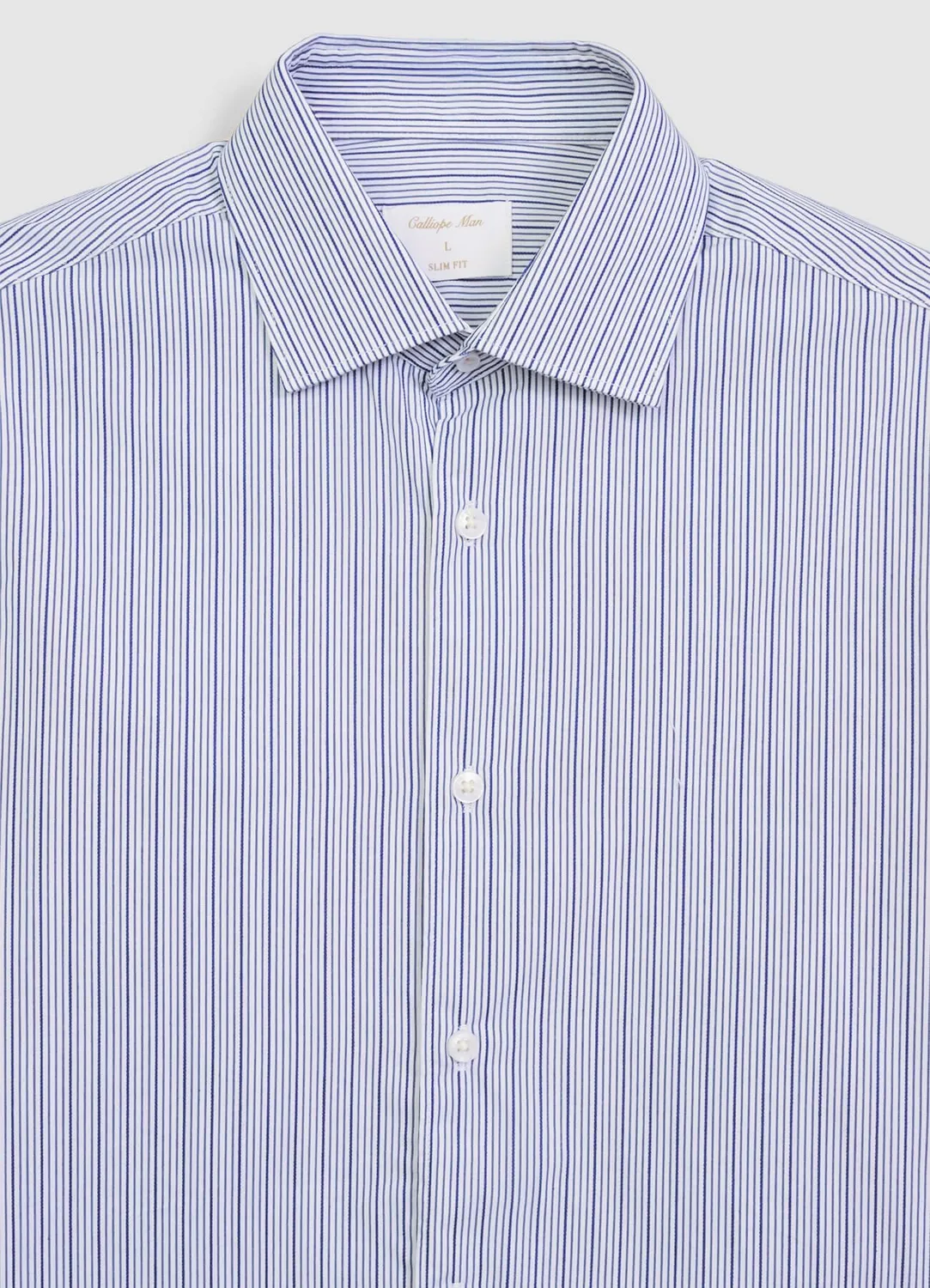 Calliope chemise rayée homme coton manches longues