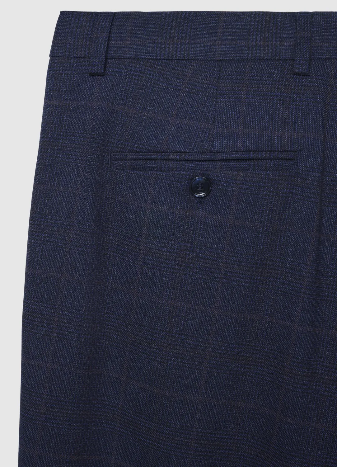 Calliope pantalon homme à carreaux coupe regular bureau