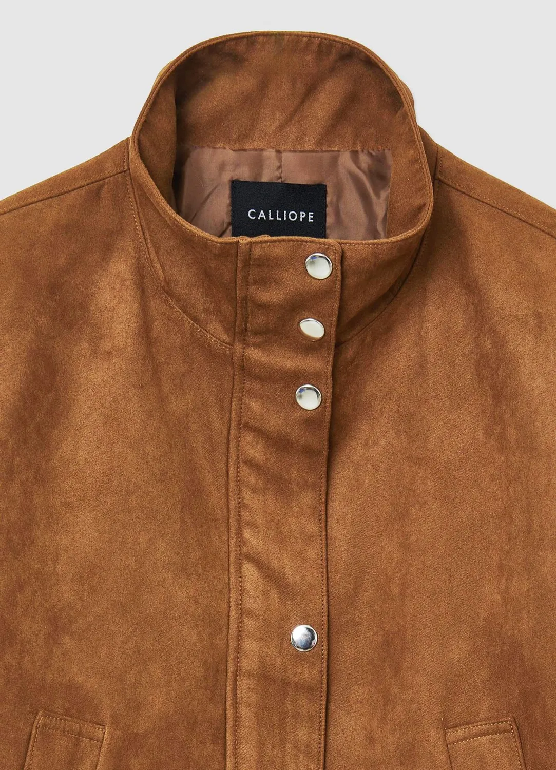 Calliope blouson col montant femme suédine