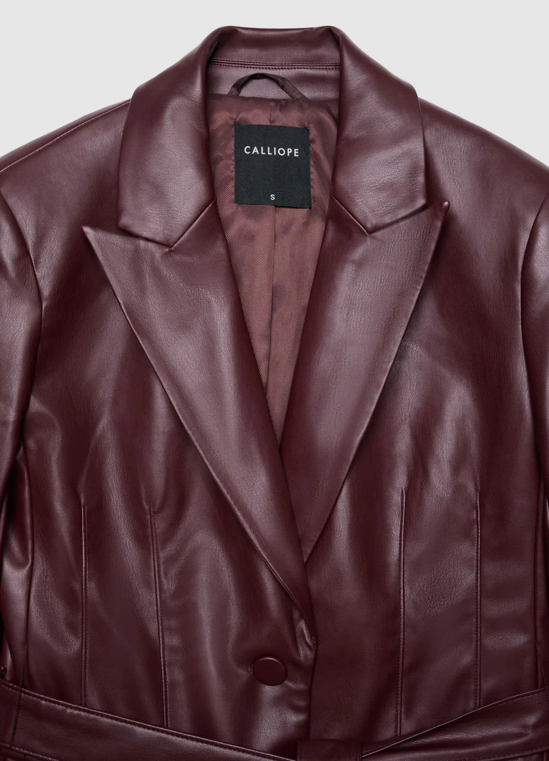 Calliope Veste blazer femme ceinture à nouer