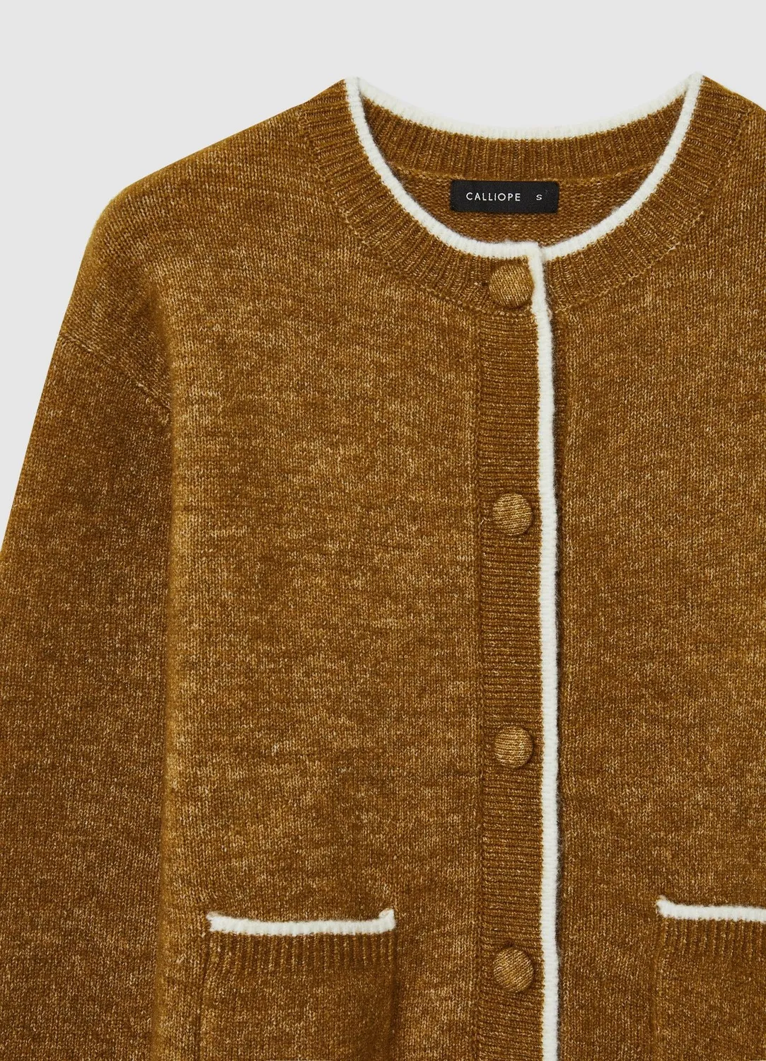 Calliope cardigan col rond femme boutonné poches