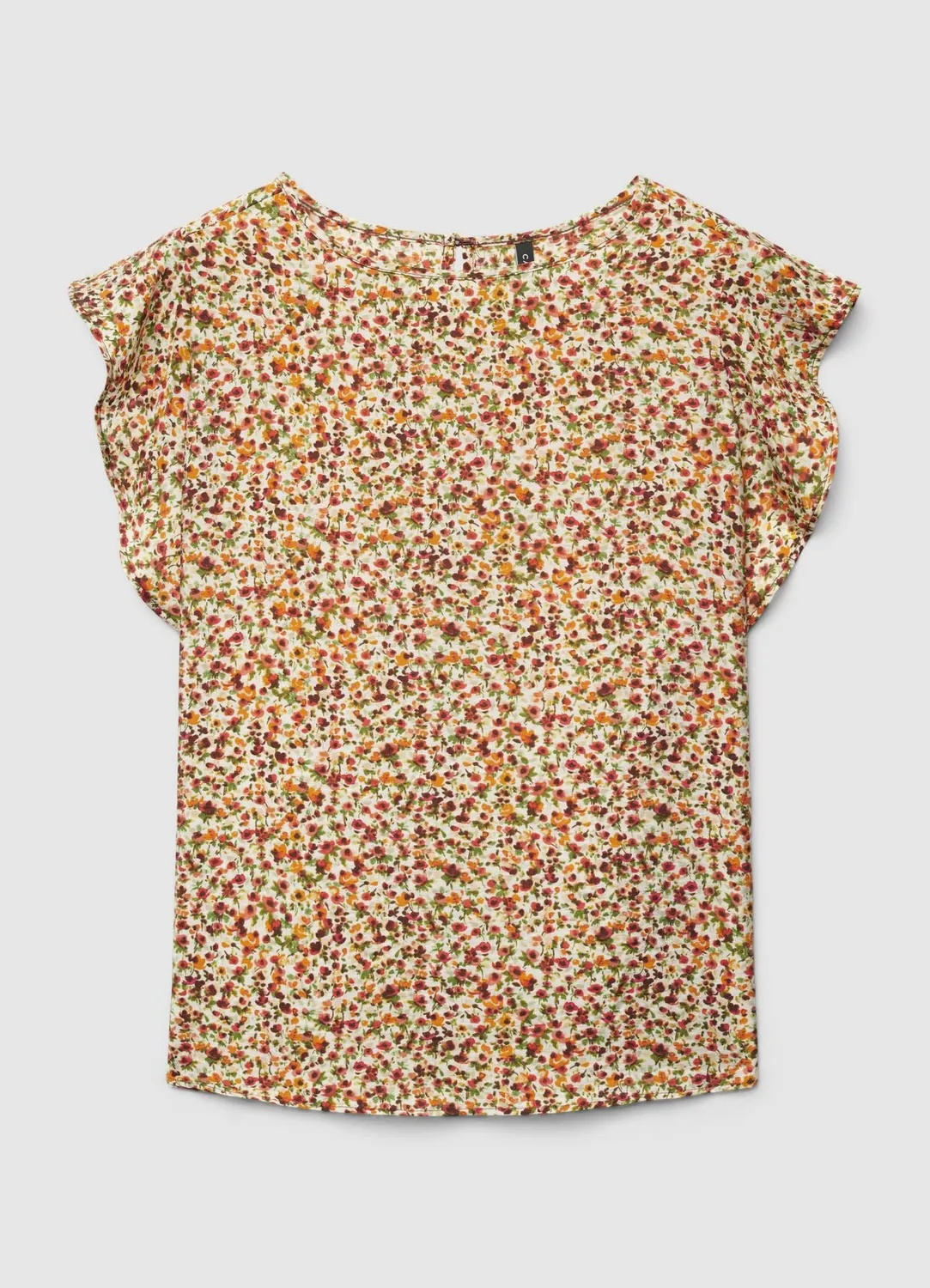 Calliope blouse à fleurs manches ruché femme