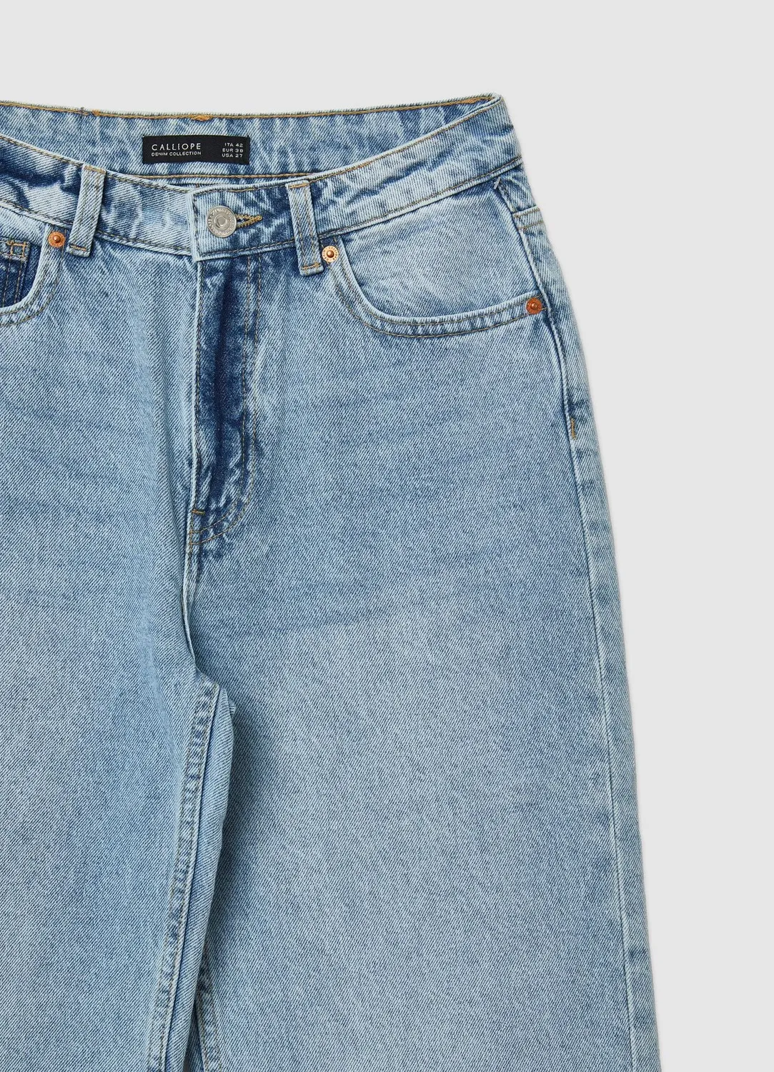 Calliope Jeans wide leg taille haute 42 uni