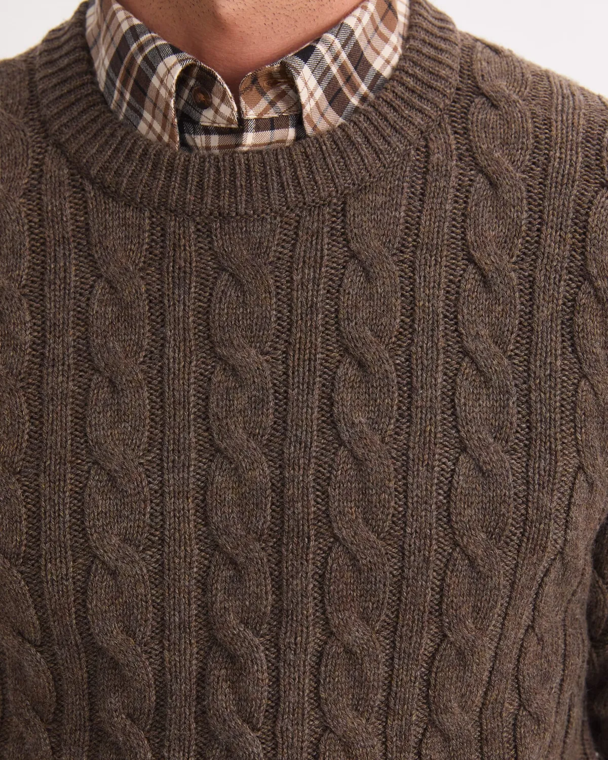 Sportscraft Cable Knit Sweater pull taille M laine torsades