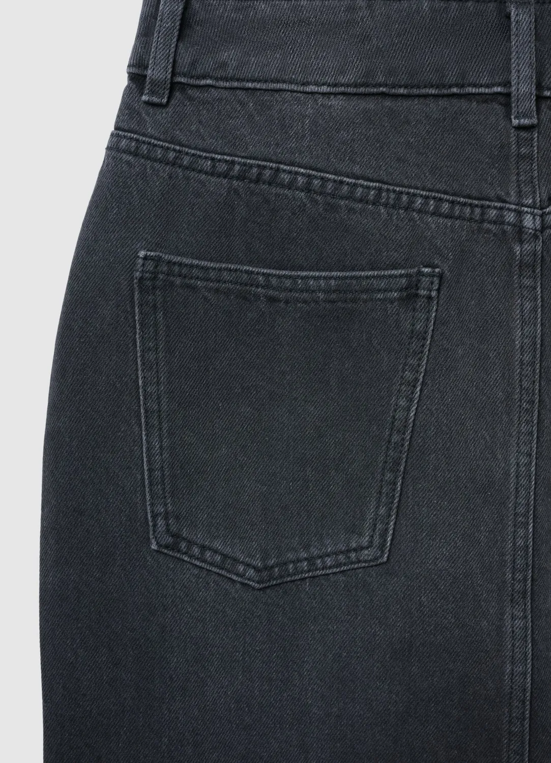 Calliope jupe longuette denim boutonnée