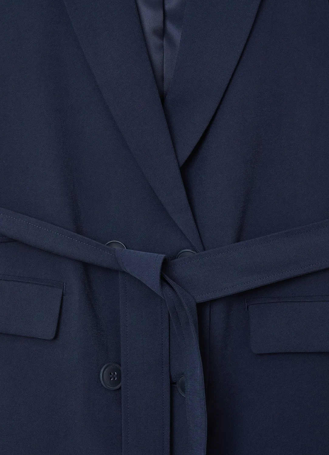 Calliope gilet tailleur femme croisé à ceinture