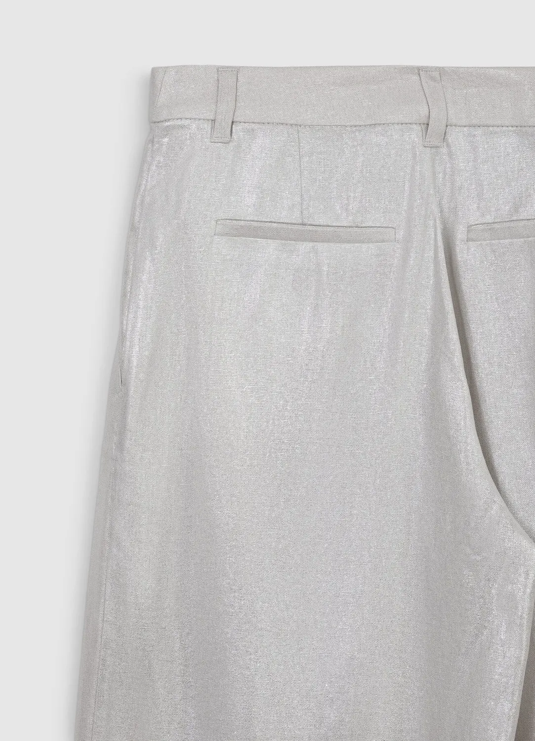 Calliope palazzo pantalon large femme effet enduit