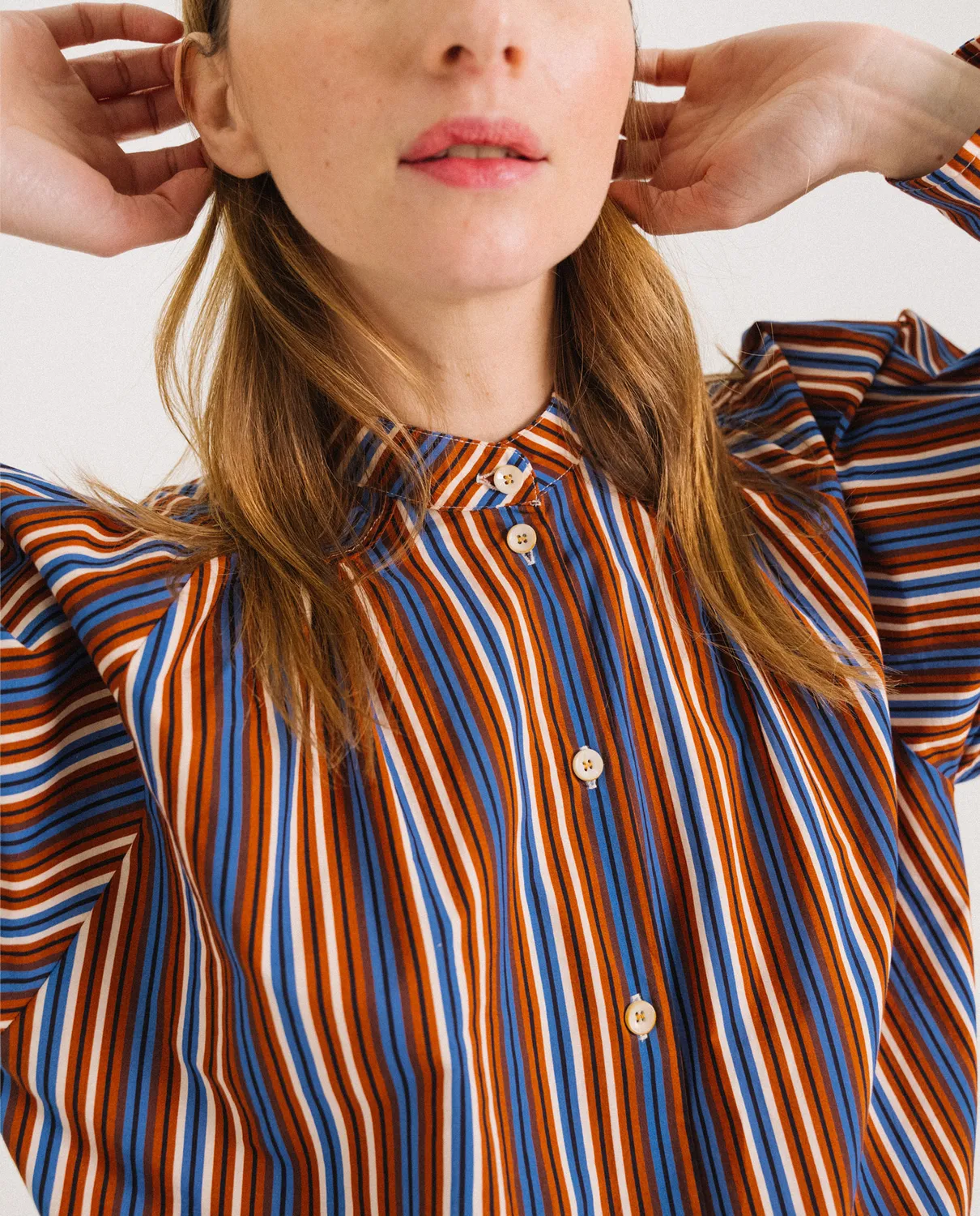 TINSELS FOREST blouse LOOVE rayures coton